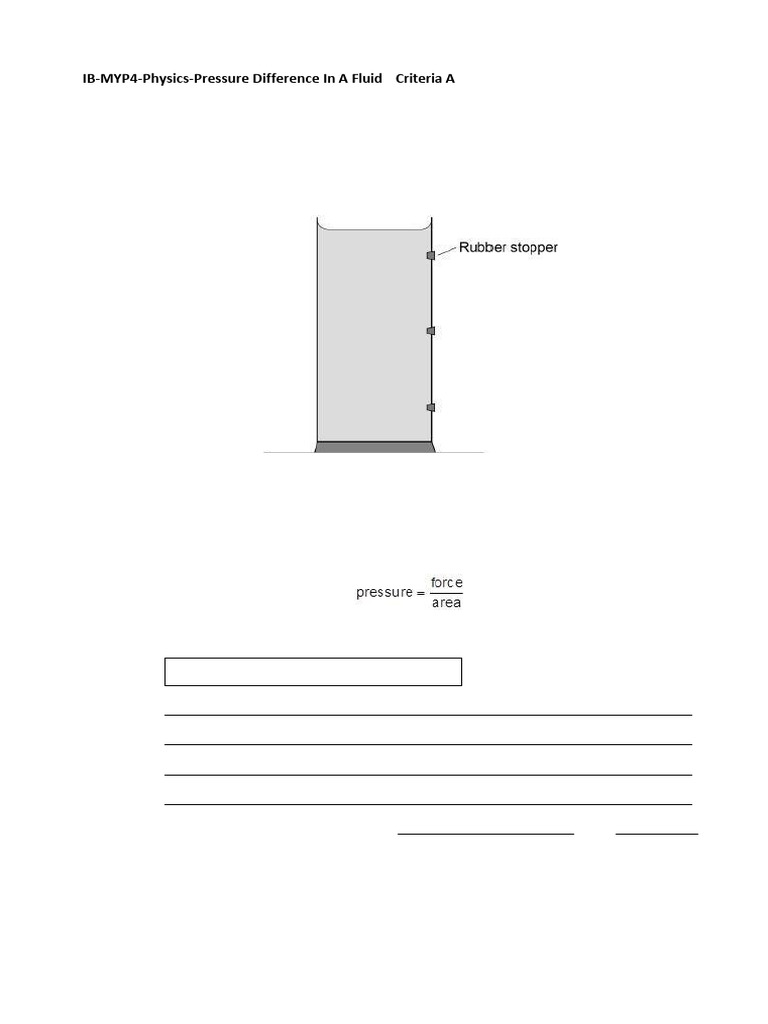 Fluid Pressure And Hydraulic Systems Pdf Pressure Force