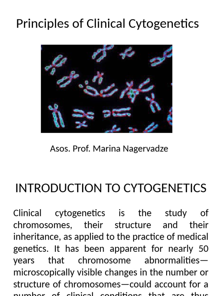 Principles of Clinical Cytogenetics | PDF | Fluorescence In Situ ...