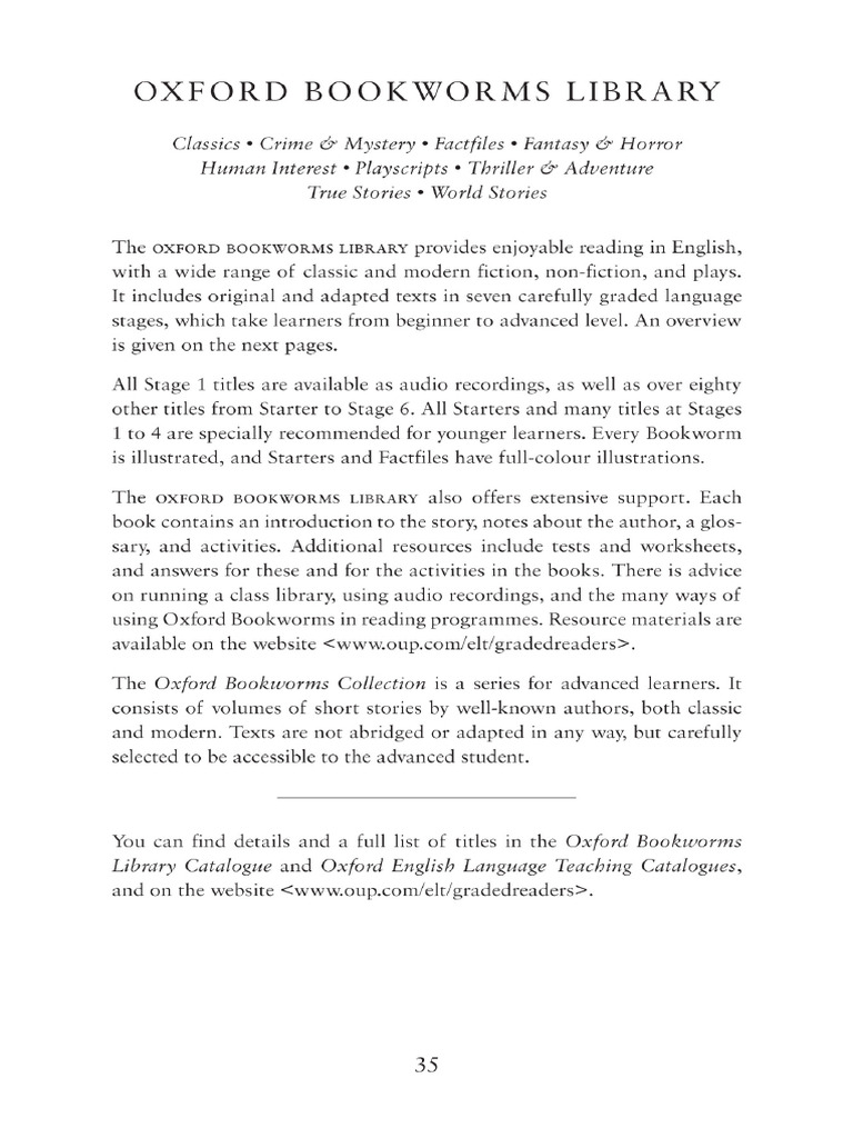 Oxford Bookworms Library | PDF
