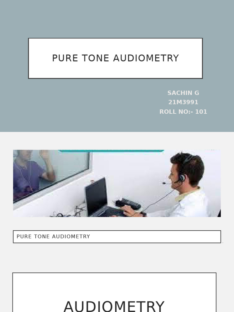Overview of Pure Tone Audiometry | PDF