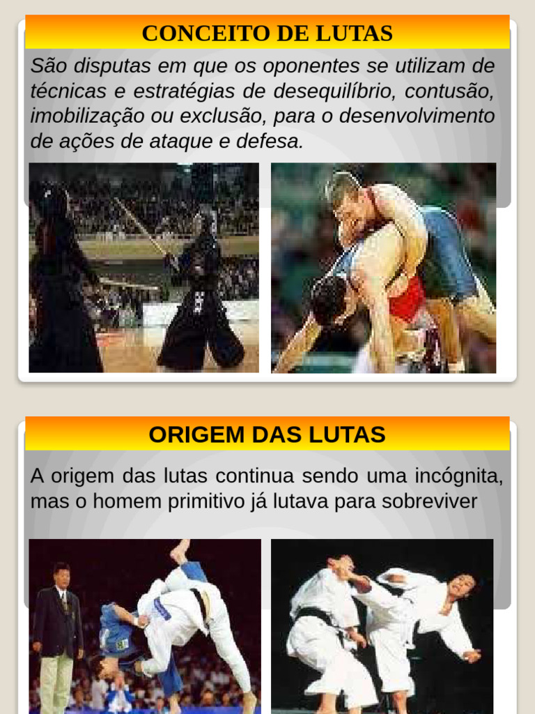 História e Tipos de Lutas Marciais | PDF | Muay Thai | Esportes de combate