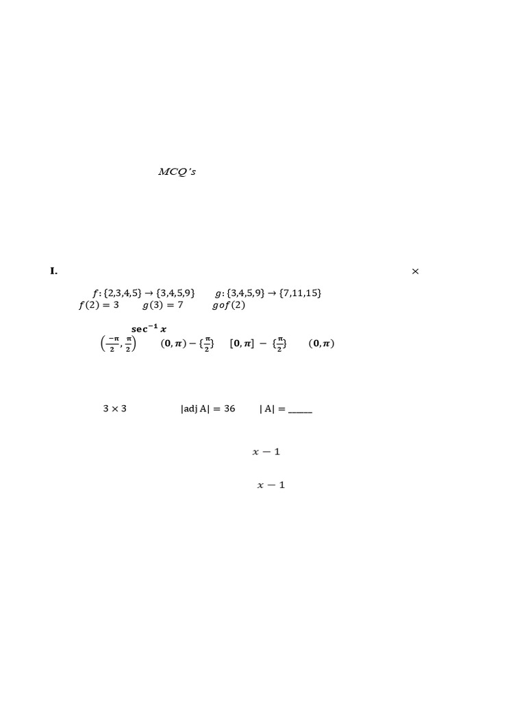 Final Preparatory Mathematics 2025 | PDF | Euclidean Vector | Function ...