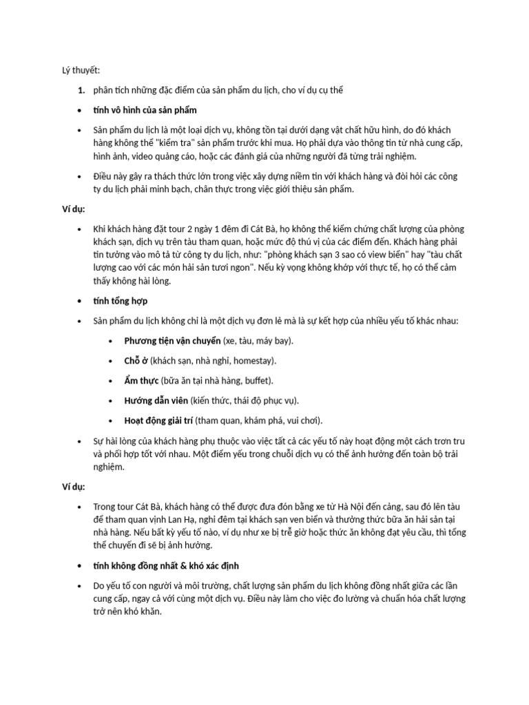 ôn tập bán spdl | PDF