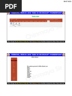 PowerPoint 365 Ribbon Tab Guide | PDF