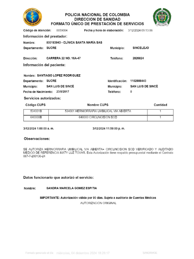 Orden CX Santiago Lopez | PDF