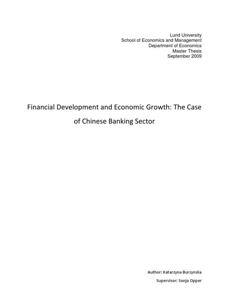 Financial Development and Economic Growth | PDF | Development Economics ...