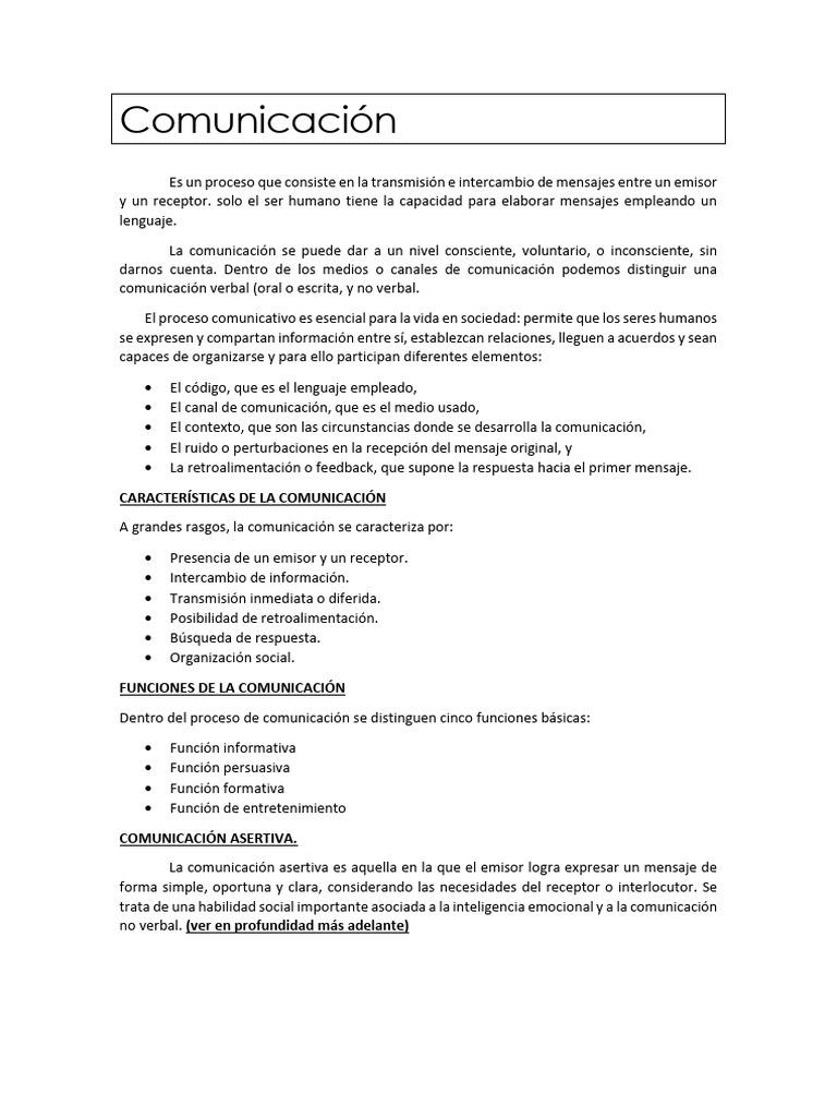 Claves de la Comunicación Efectiva | PDF | Comunicación | Comunicación ...