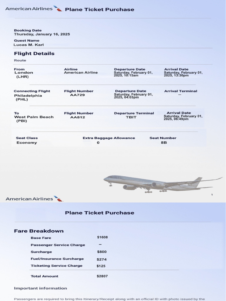 Connecting Flight Booking | PDF
