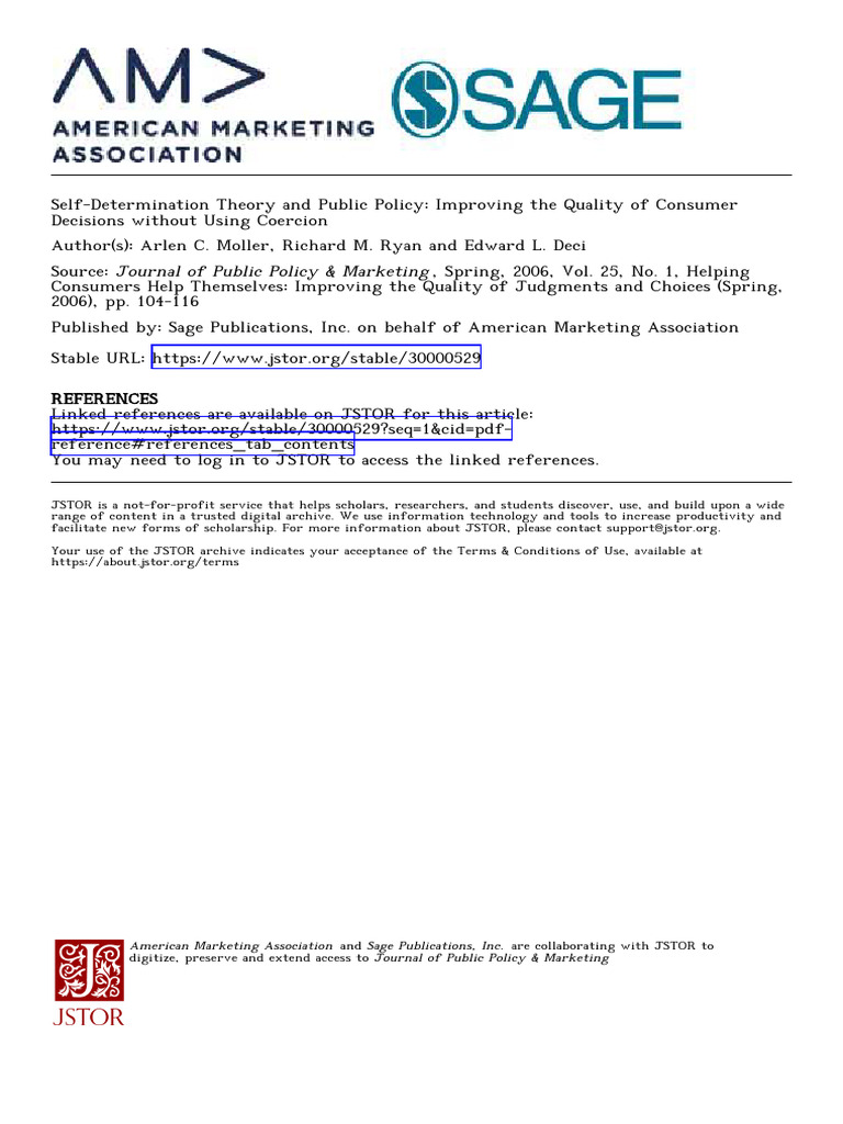 Self-Determination Theory Basic Psychological Needs in Motivation | PDF ...