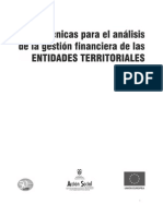 Técnicas para el análisis de la gestión financiera de las entidades territoriales