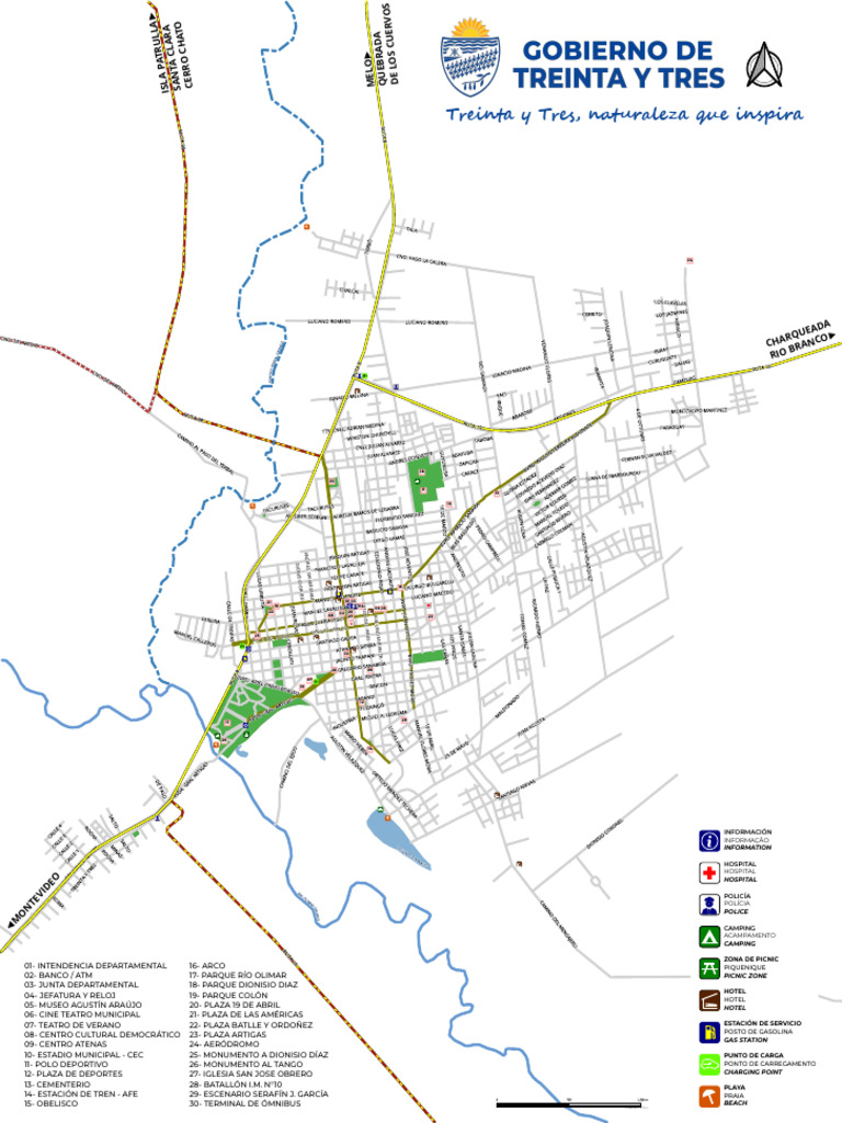 Mapa Turístico de Uruguay | PDF