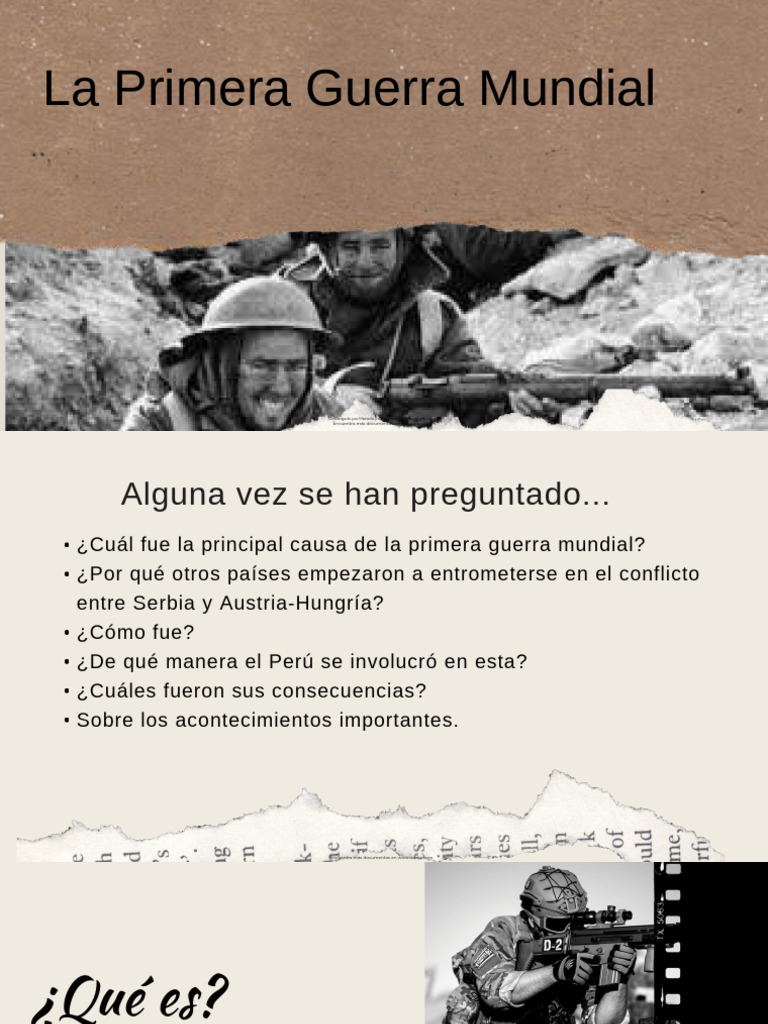 Causas y Consecuencias de la WWI | PDF | Primera Guerra Mundial ...