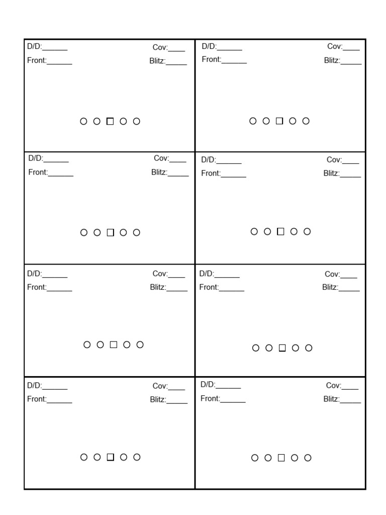 Offensive Scout Sheet | PDF
