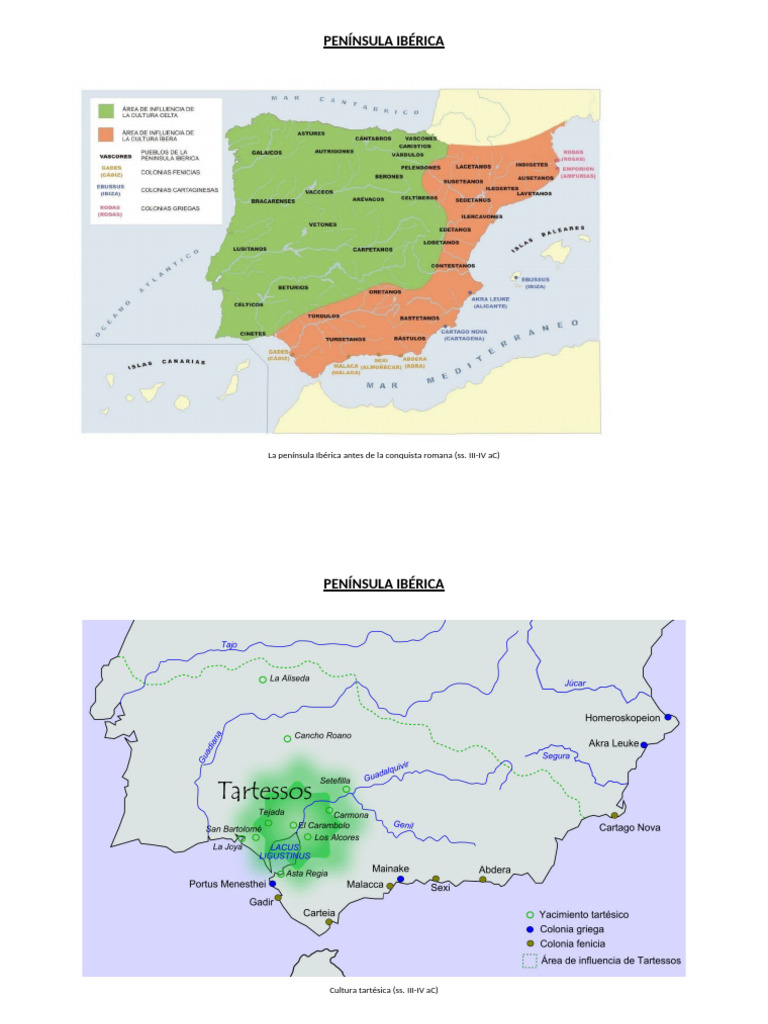 Mapas - Península Ibérica | PDF