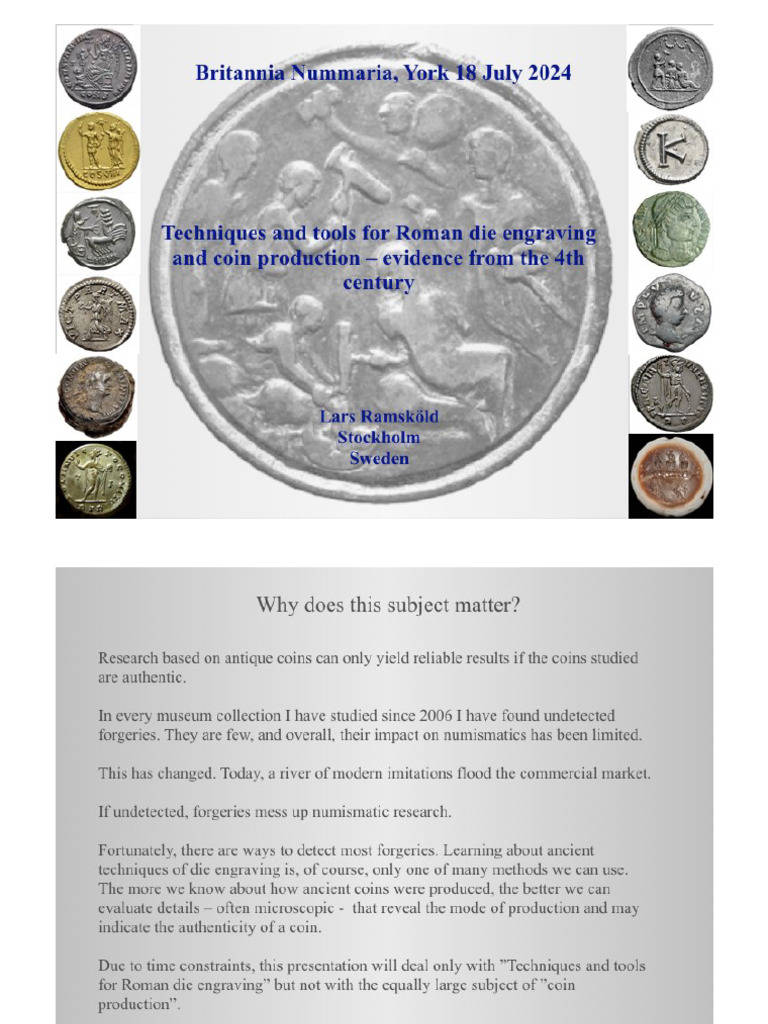 Techniques and Tools For Roman Die Engra | PDF
