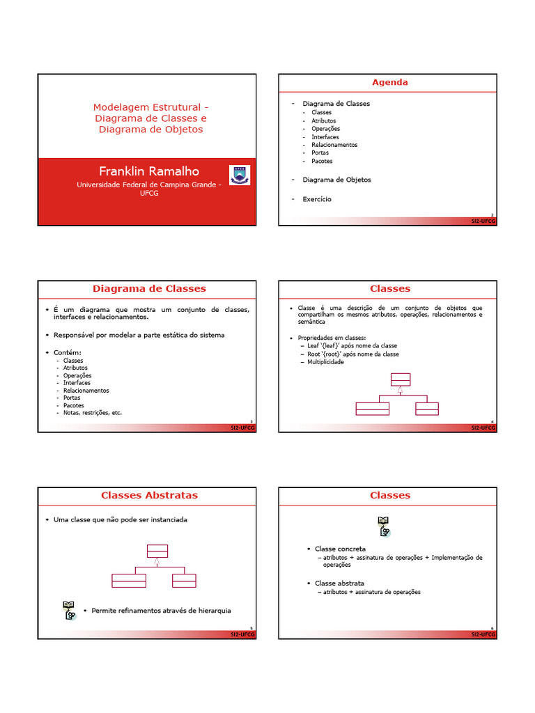 Diagrama de Classes e Objetos UML | PDF | Classe (programação de ...
