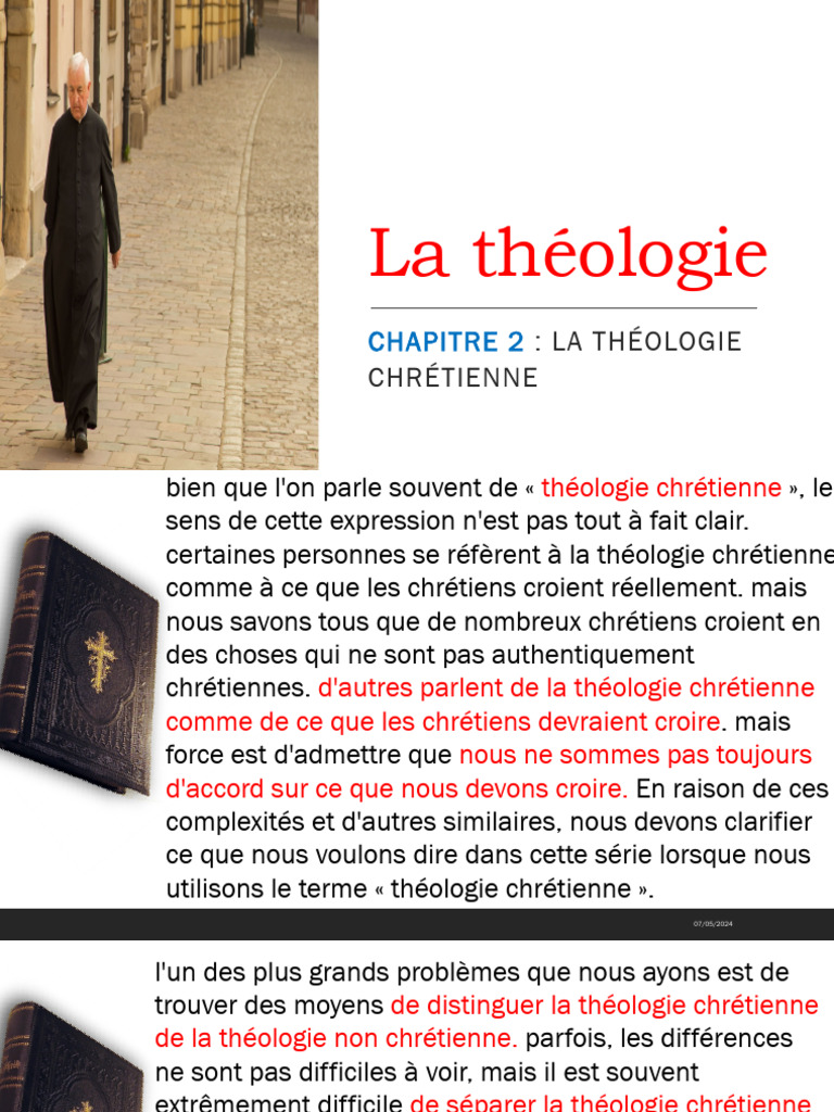 Distinction de la théologie chrétienne | PDF | Théologie | Dieu