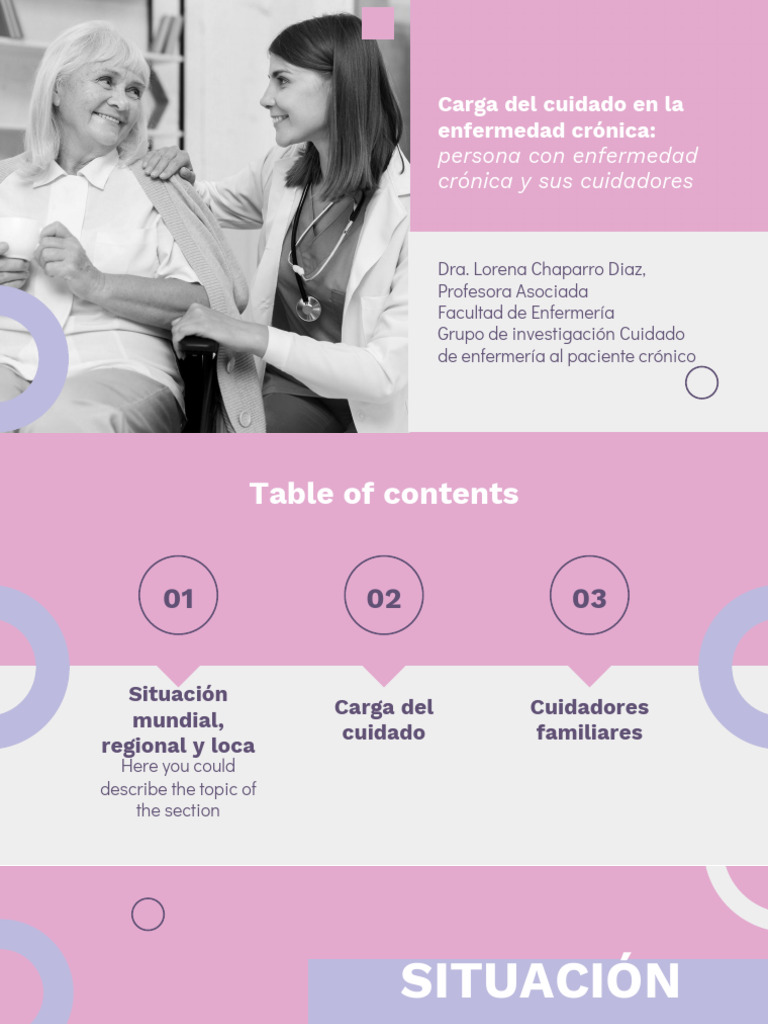 Clase Carga de Cuidado y Cuidadores | PDF | Medicina | Cuidado de la salud