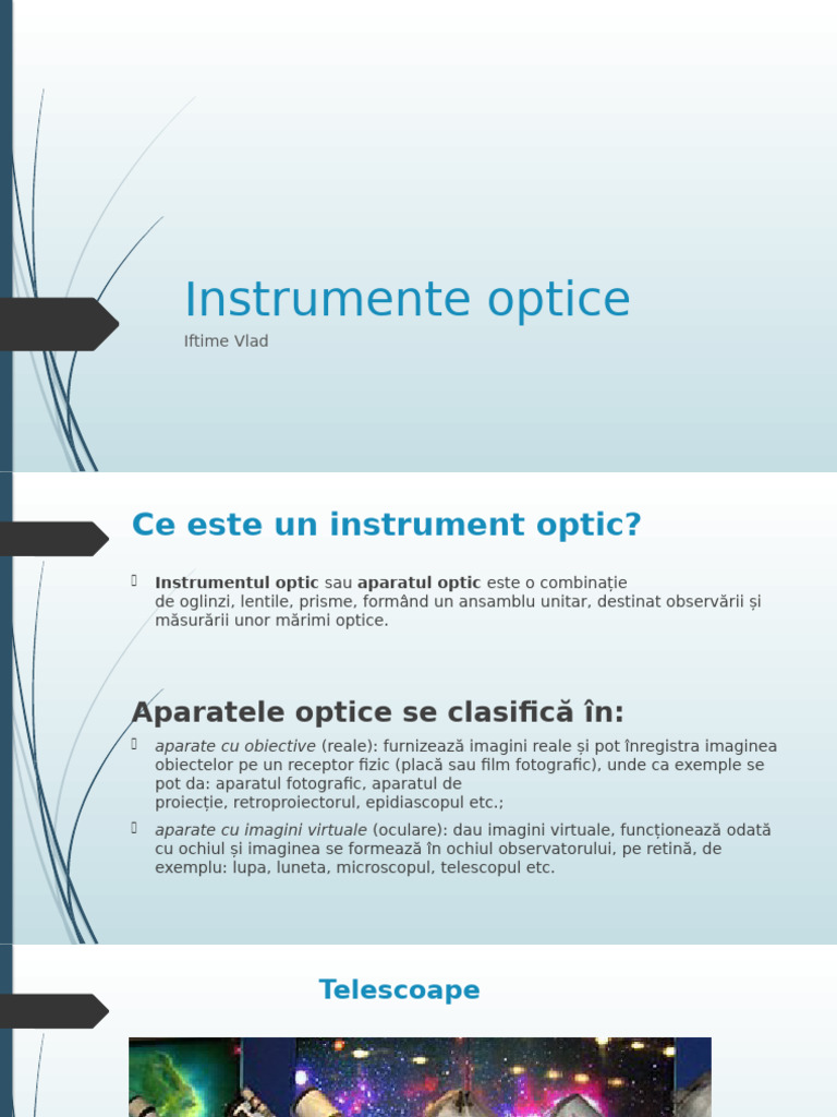 Instrumente Optice | PDF