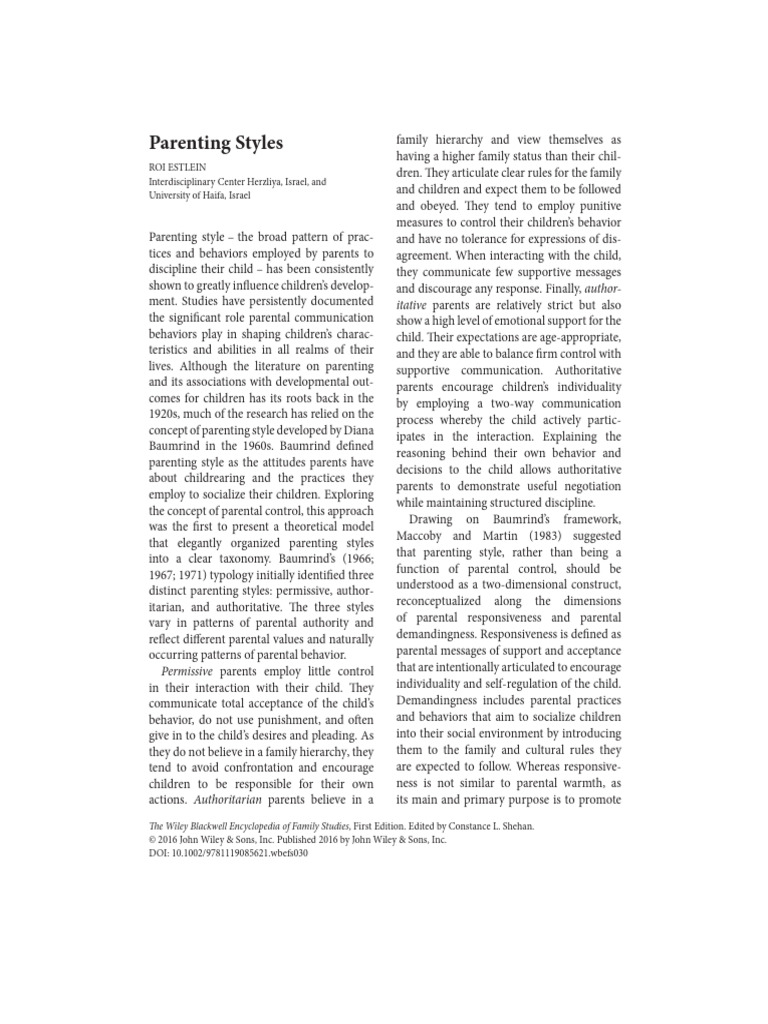 Understanding Parenting Styles and Impact | PDF | Parenting | Childhood