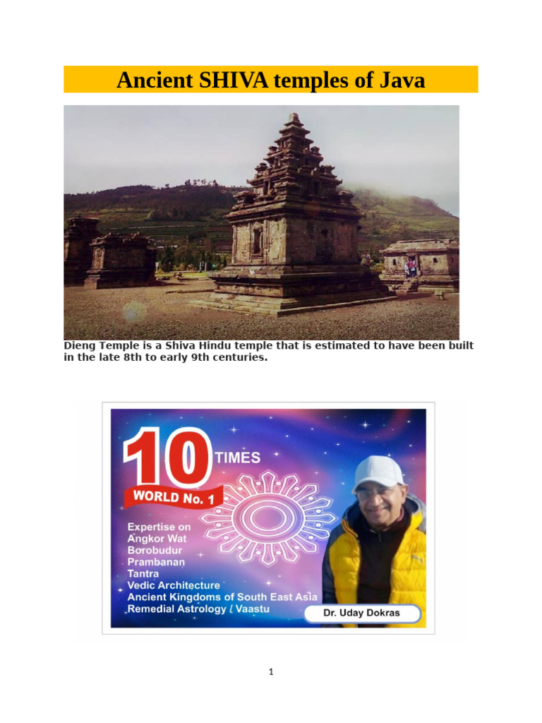 Ancient SHIVA Temples of Java BOOK | PDF | Mandala | Vajrayana image.