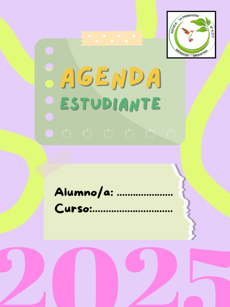 Agenda Del Estudiante 2025 - 20250220 - 080715 - 0000 | PDF