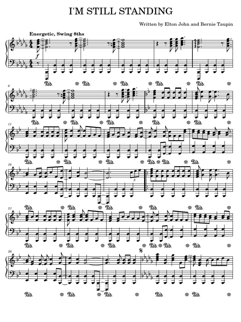 Im Still Standing Elton John | PDF | Recorded Music | Sound Recording