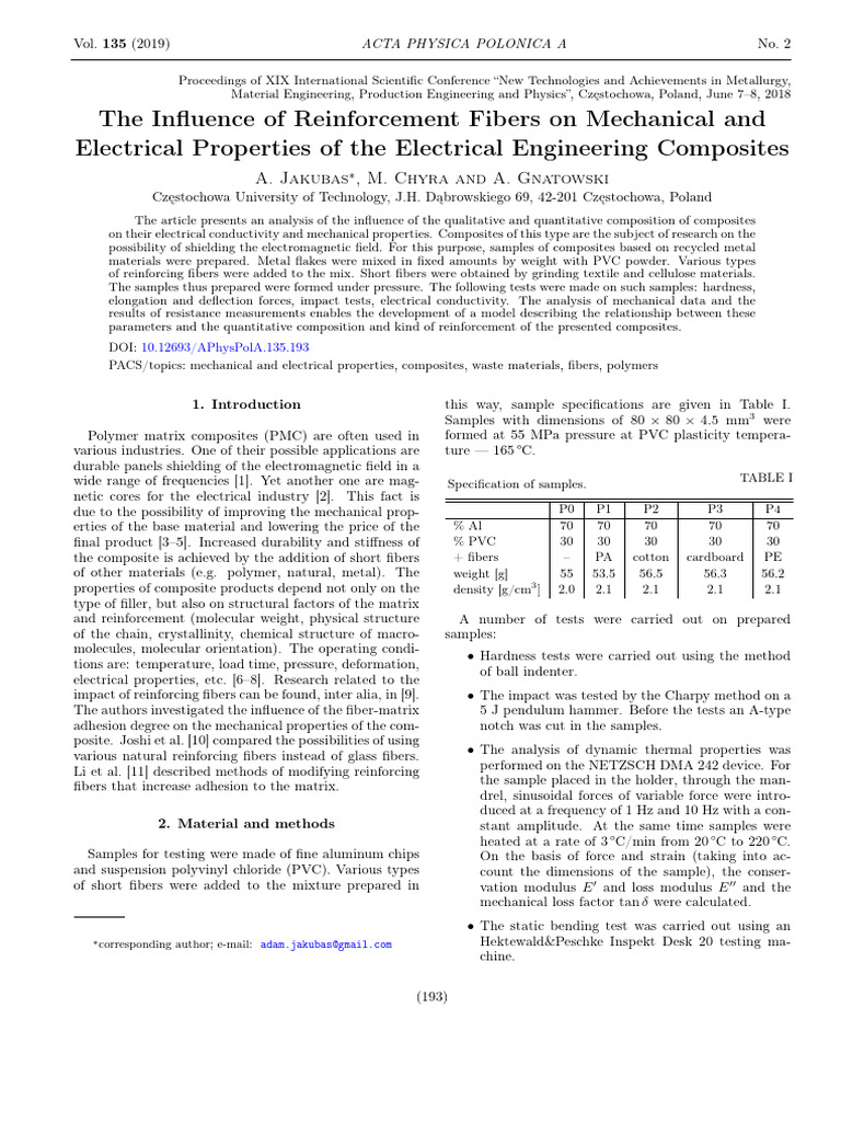 Impact of Fibers on Composite Properties | PDF | Composite Material ...