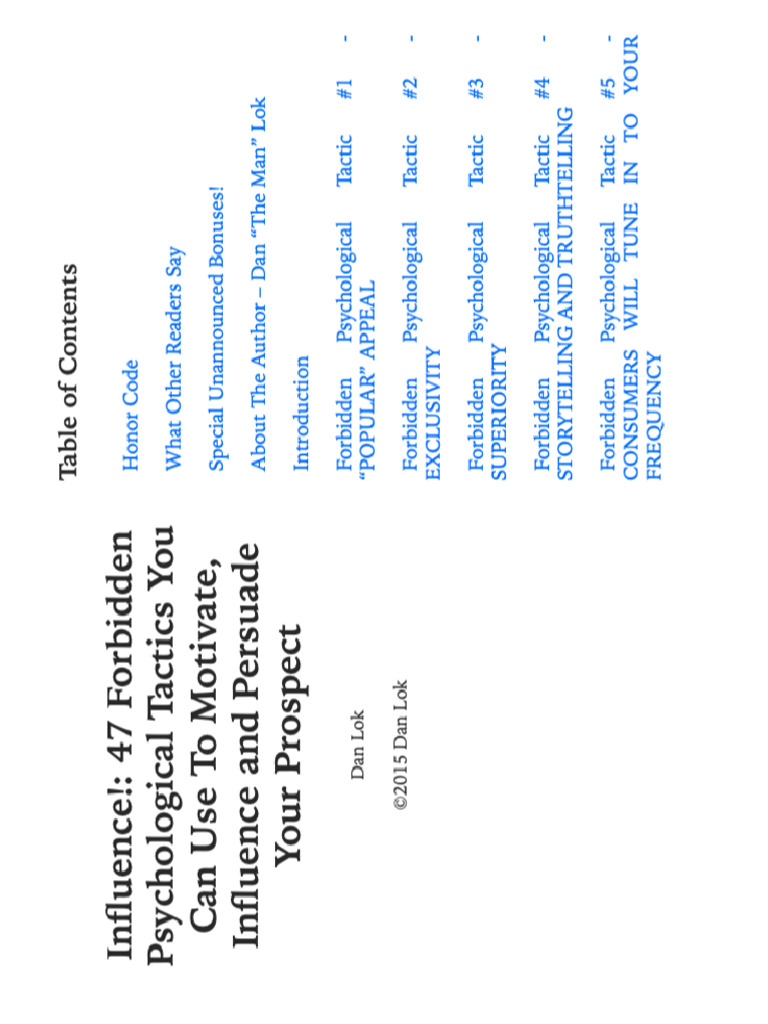 Inluence | PDF
