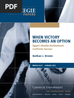Download When Victory Becomes an Option Egypts Muslim Brotherhood Confronts Success by Carnegie Endowment for International Peace SN83545747 doc pdf