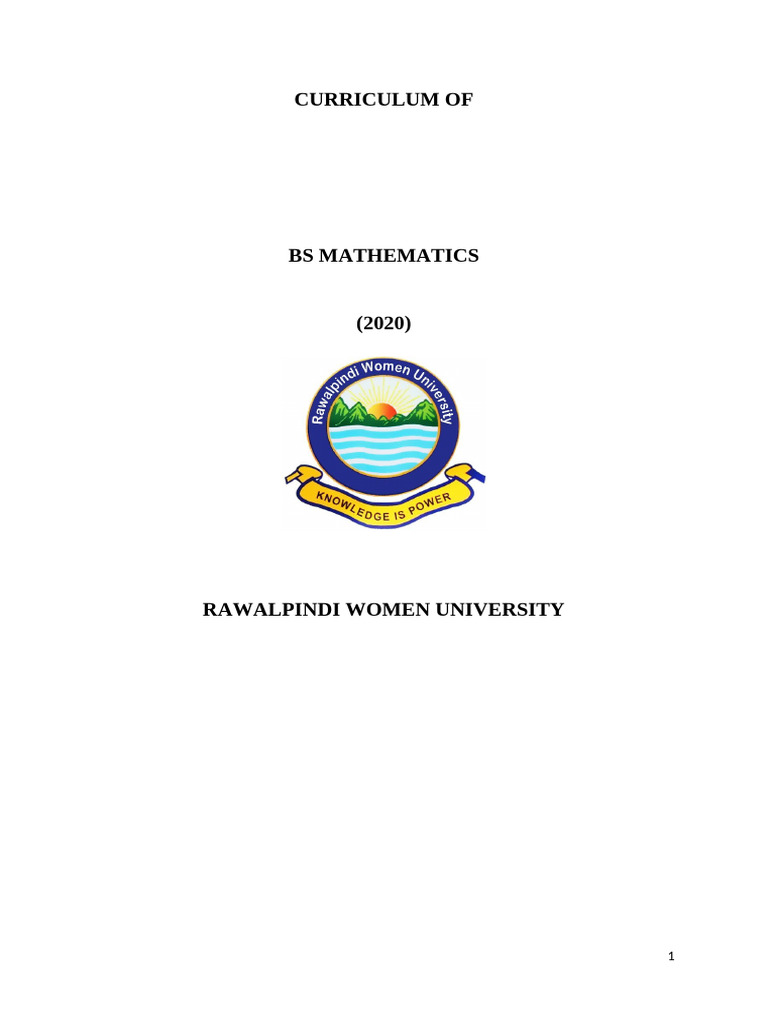 BS Mathematics Curriculum Overview | PDF | Matrix (Mathematics) | Group ...