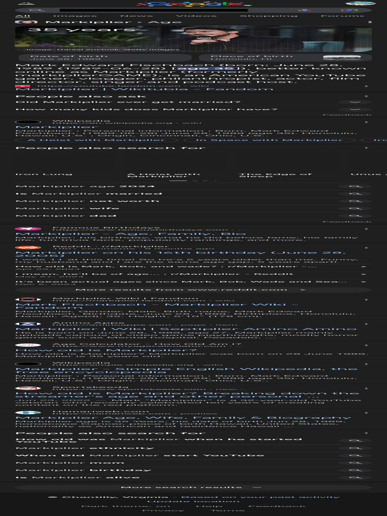 Markiplier's Age and Birth Details | PDF | Websites | World Wide Web