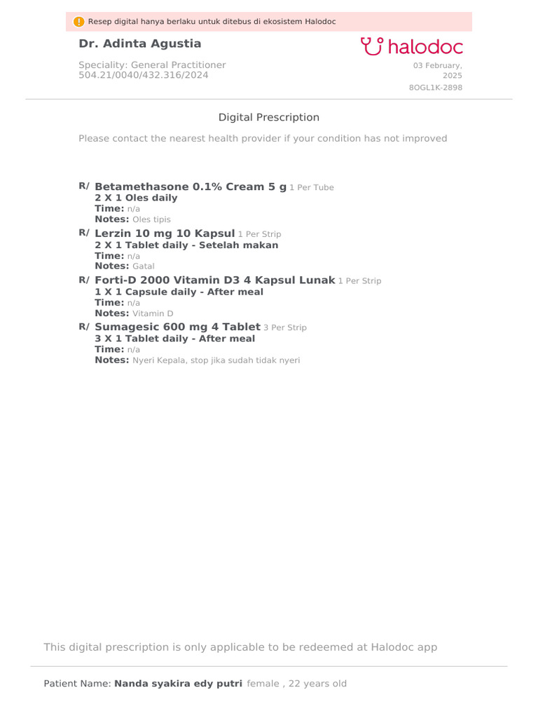 Prescription | PDF