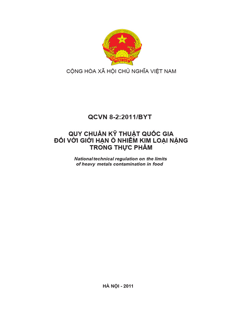 Qcvn 8 2 2011 byt gioi han o nhiem kim loai nang pdf