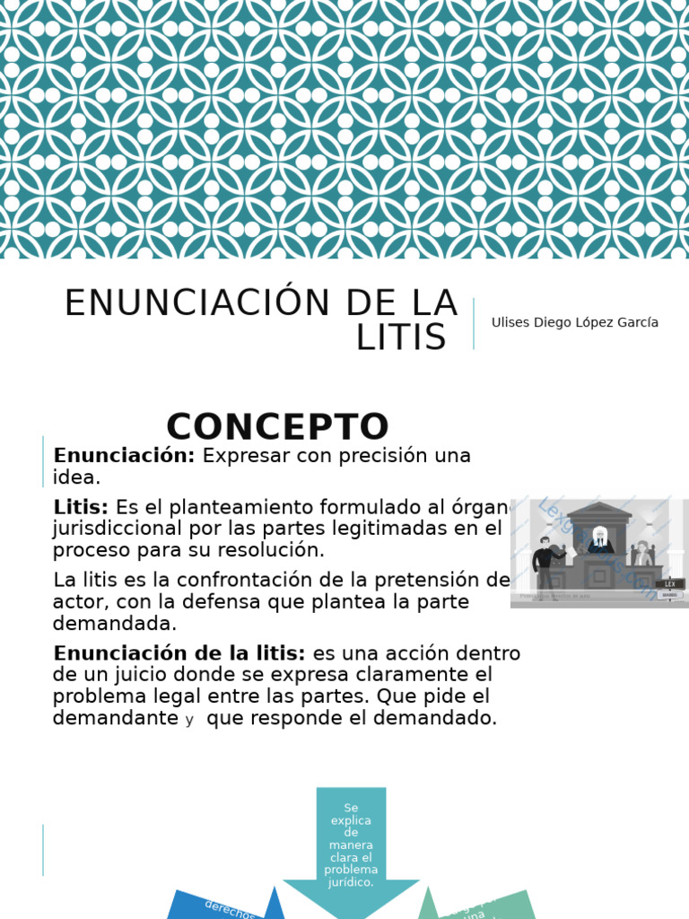 Enunciación de la Litis en Juicios | PDF | Justicia | Crimen y violencia