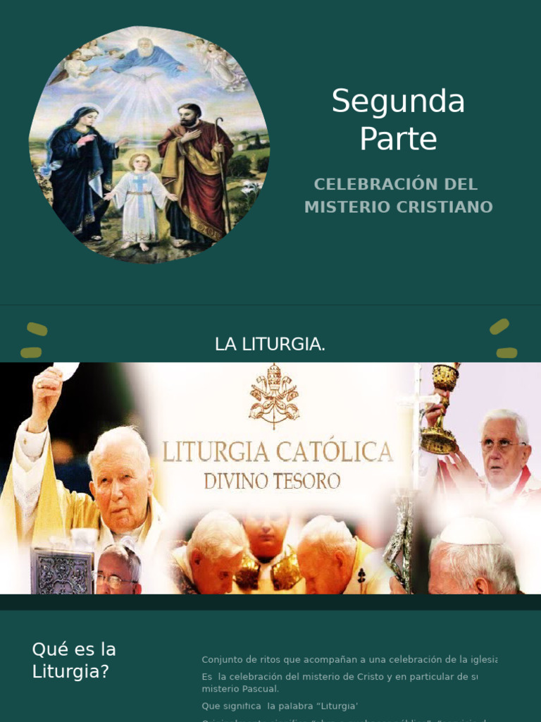Segunda Parte del Catecismo de la Iglesia Catolica | PDF | Año ...