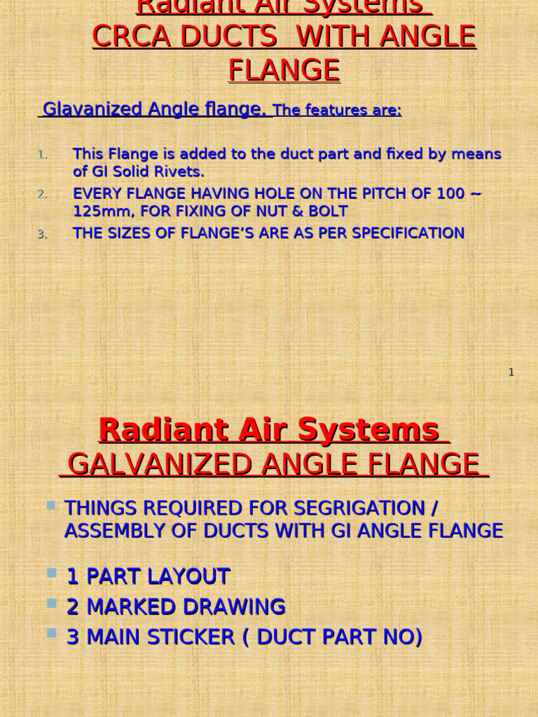 Galvanized Angle Flange Assembly Guide | PDF | Rivet | Duct (Flow)