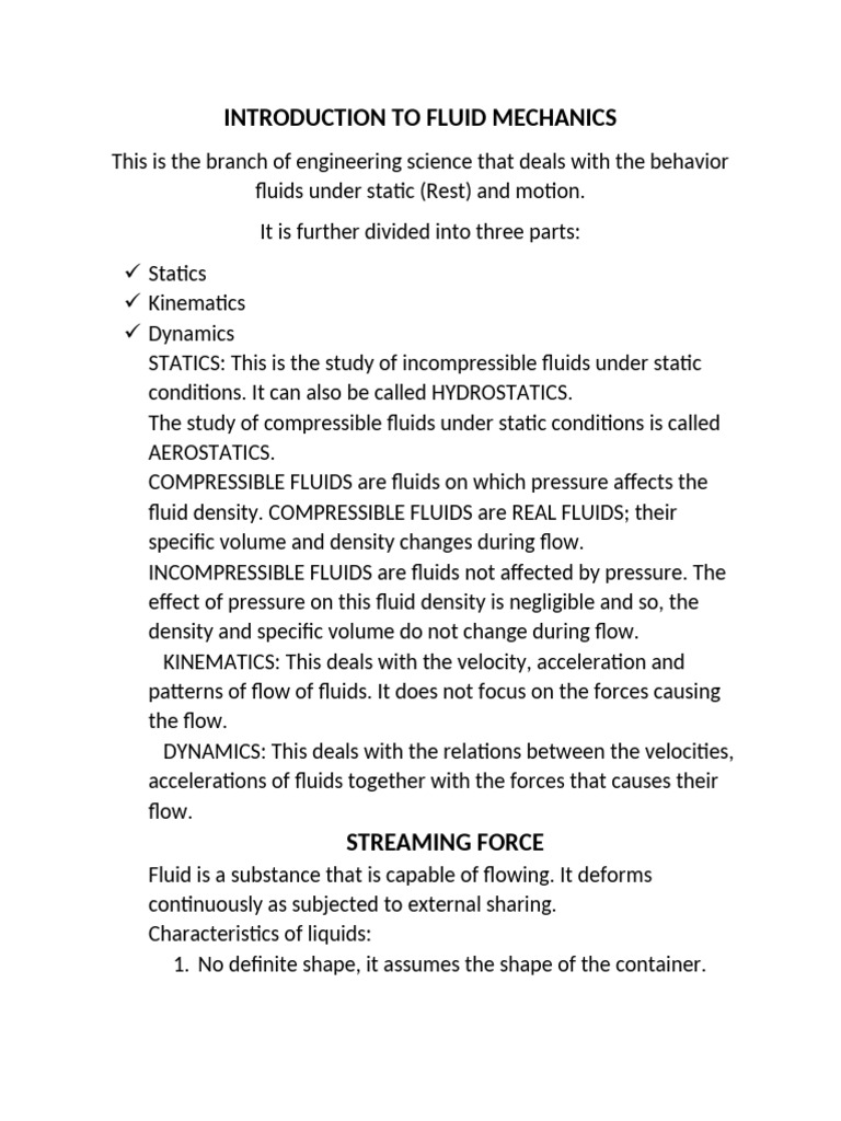 Get-205. Introduction To Fluid Mechanics | PDF | Liquids | Fluid Mechanics