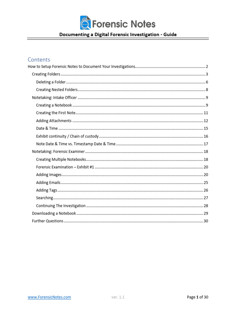 Digital Forensic Investigation Guide | PDF | Digital Forensics | Tag ...