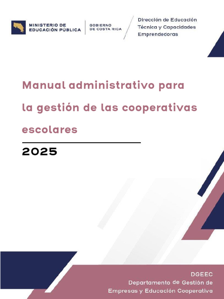 Manual de Gestión para Cooperativas Escolares | PDF | Cooperativa ...