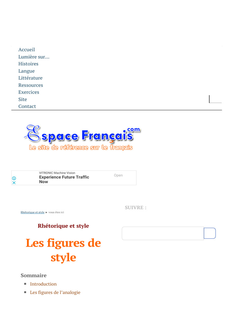 Figures de style en rhétorique | PDF | Rhétorique | Métaphore