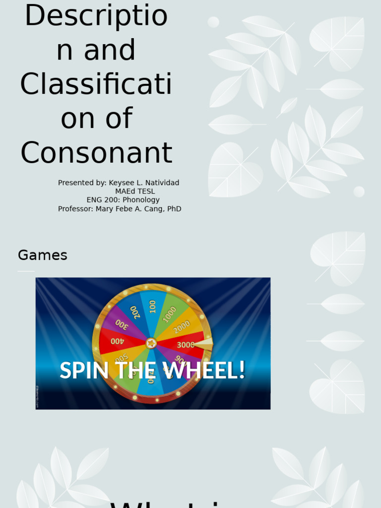 Consonant Classification in Phonology | PDF | Consonant | Phonetics