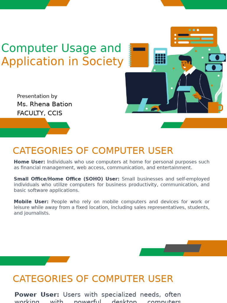 Computer Usage in Modern Society | PDF | Mobile App | Application Software