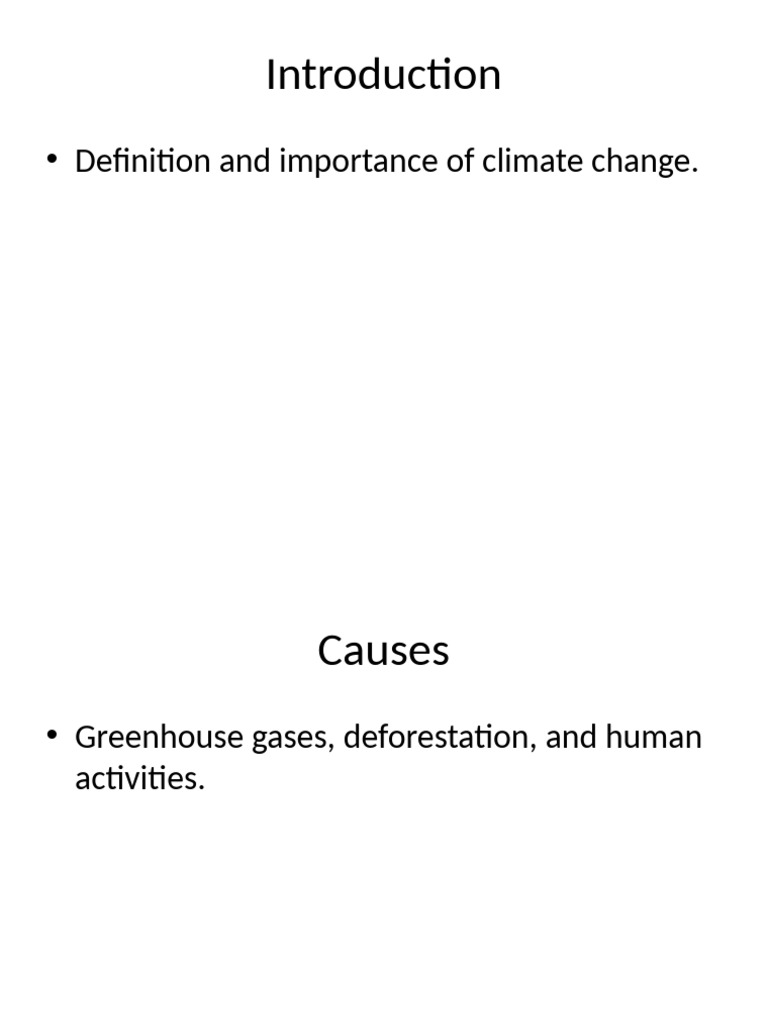 Science of Climate Change | PDF
