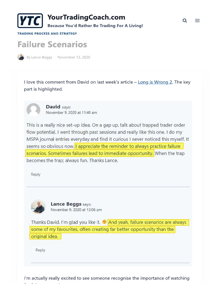 Failure Scenarios | PDF