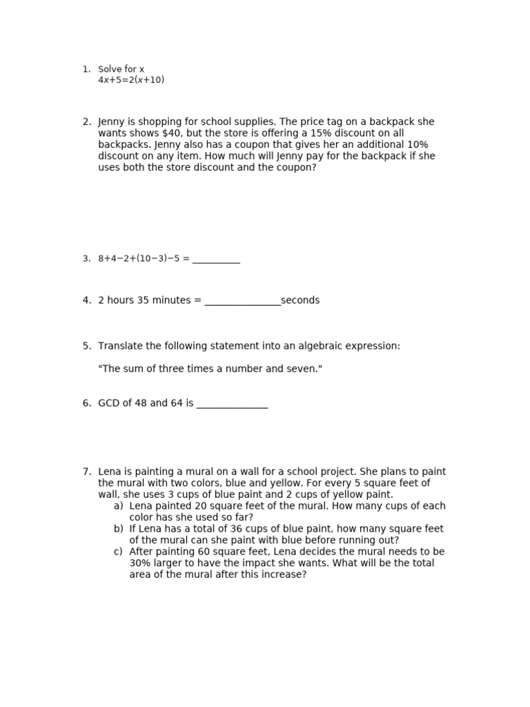 Math Problems and Solutions Guide | PDF