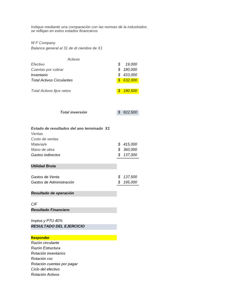 3 Ejercicios Alumnos Didácticos Previos | PDF | Estado de resultados ...