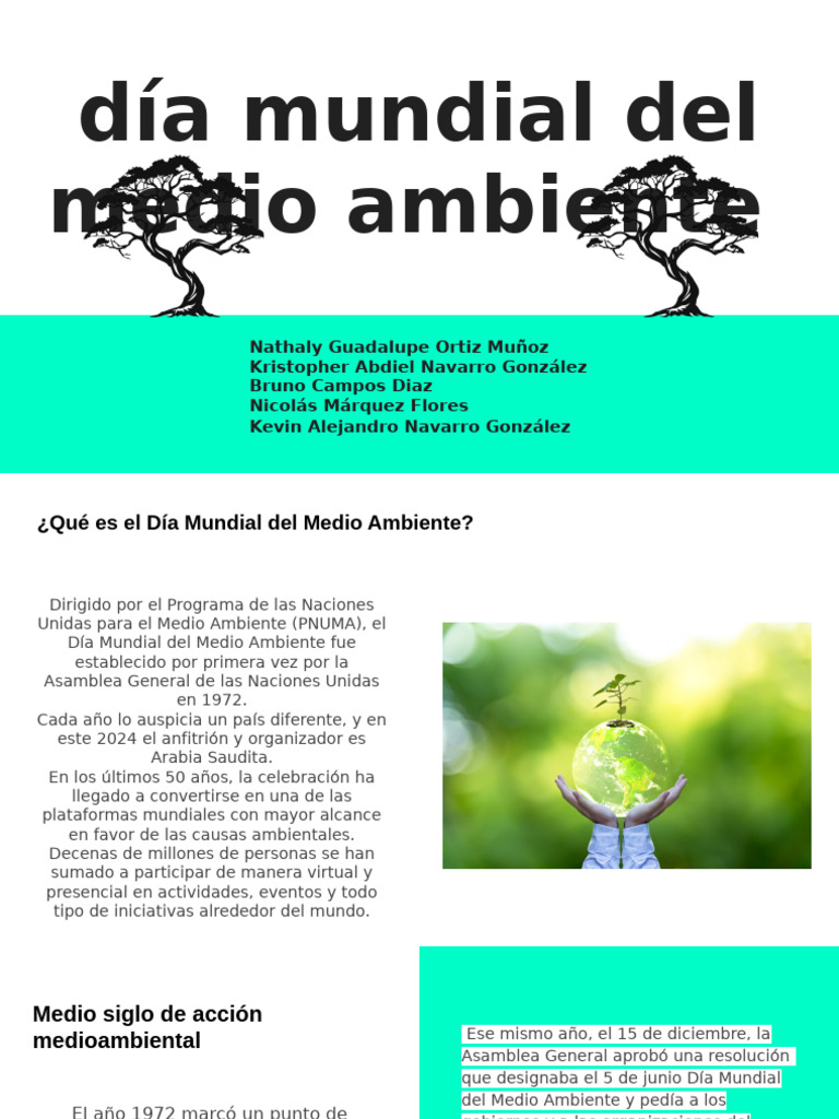 Día Mundial del Medio Ambiente 2024 | PDF | Entorno natural ...