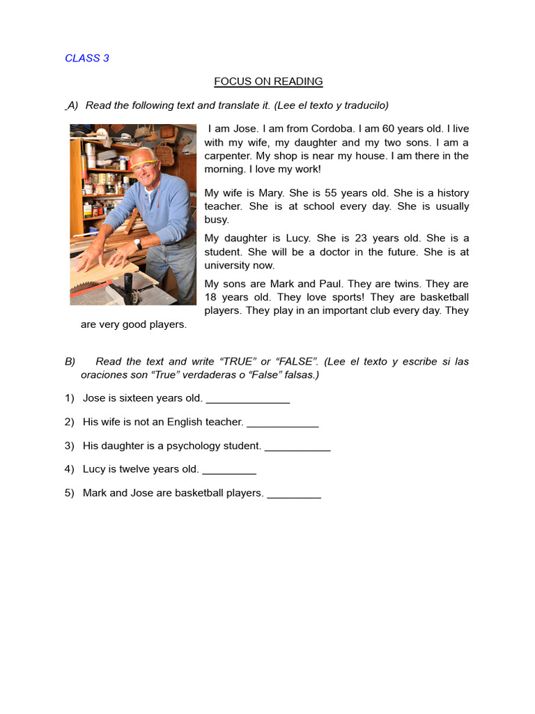 CLASS 3 - 3rd Year | PDF