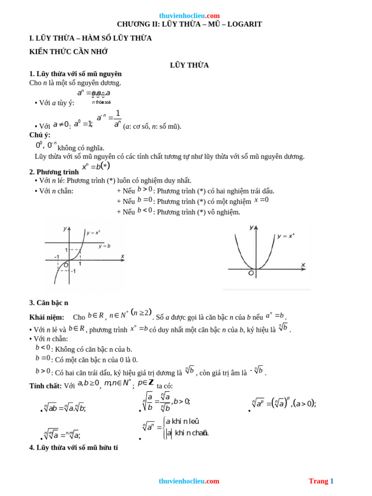 BT On Tap Giai Tich 12 C2 Muc 1 2 | PDF